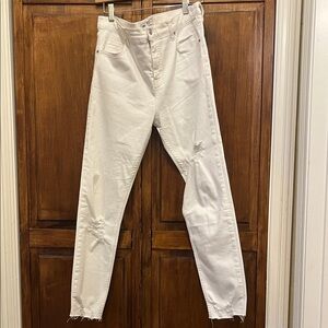 Free People White Skinny Pants
